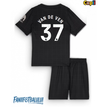 Tottenham Hotspur Micky van de Ven #37 Echipament de Fotbal Replică 2025-26 Copii Deplasare (+ Șorturi)